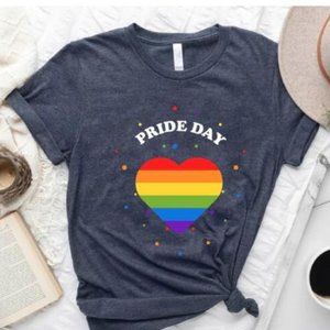 Pride Day Tee,LGBT Streamer Tee,Pride Shirt,